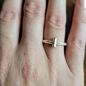 Tiffany & Co. T1 Ring in Rose Gold with Diamonds